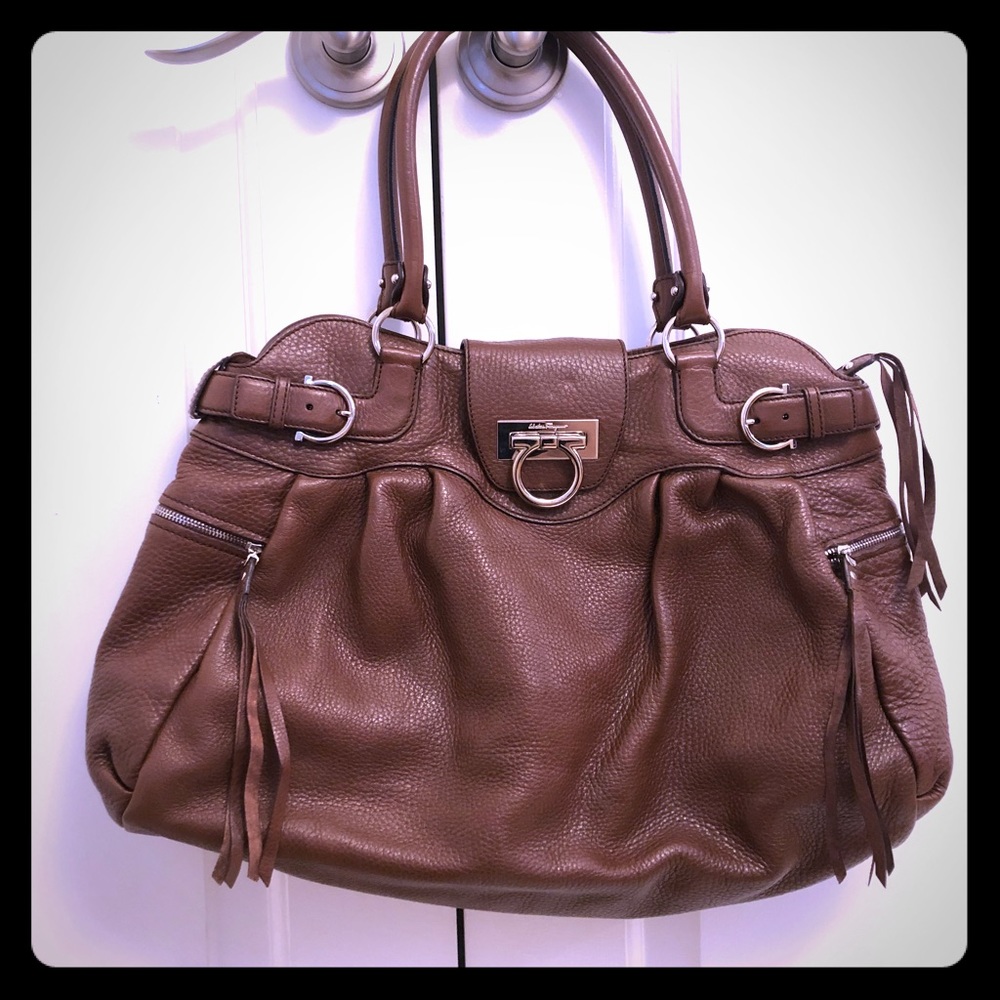 Salvatore Ferragamo Rich Brown shoulder/hobo bag